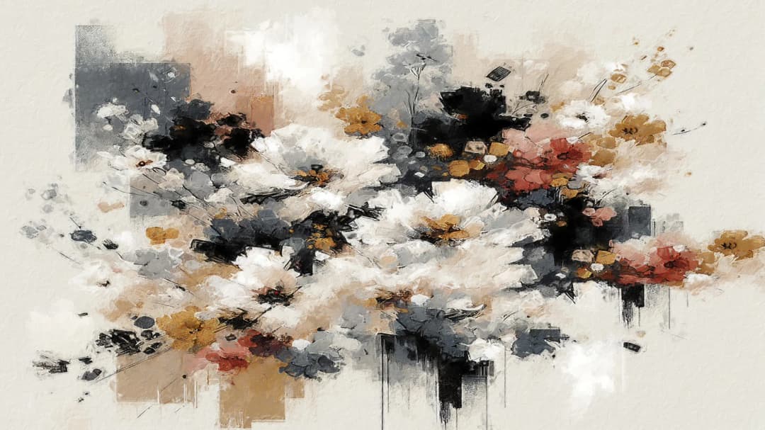 Abstract Floral Splash