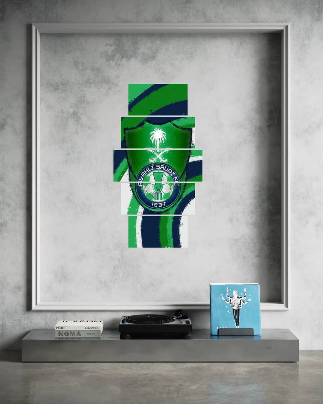 Al Ahli Saudi Crest – 5 Panels Hierarchy
