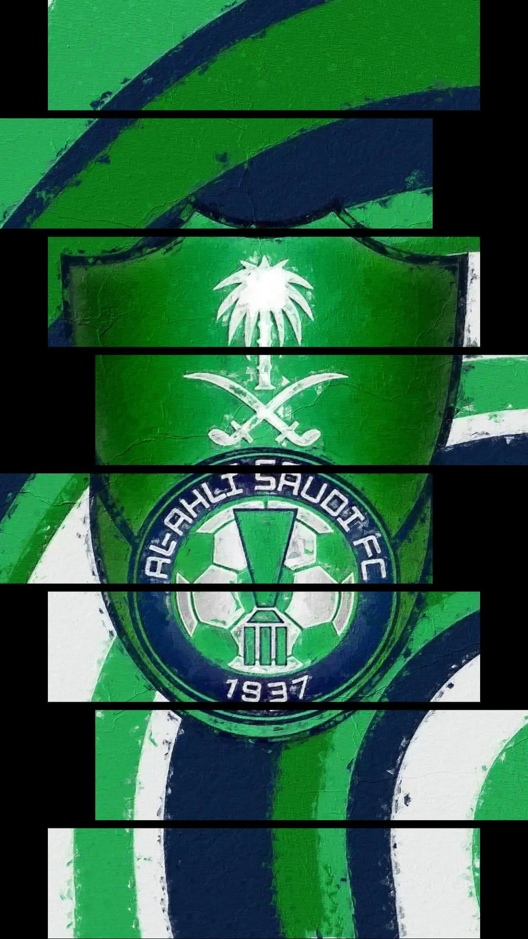 Al Ahli Saudi Crest – 8 Panels Hierarchy