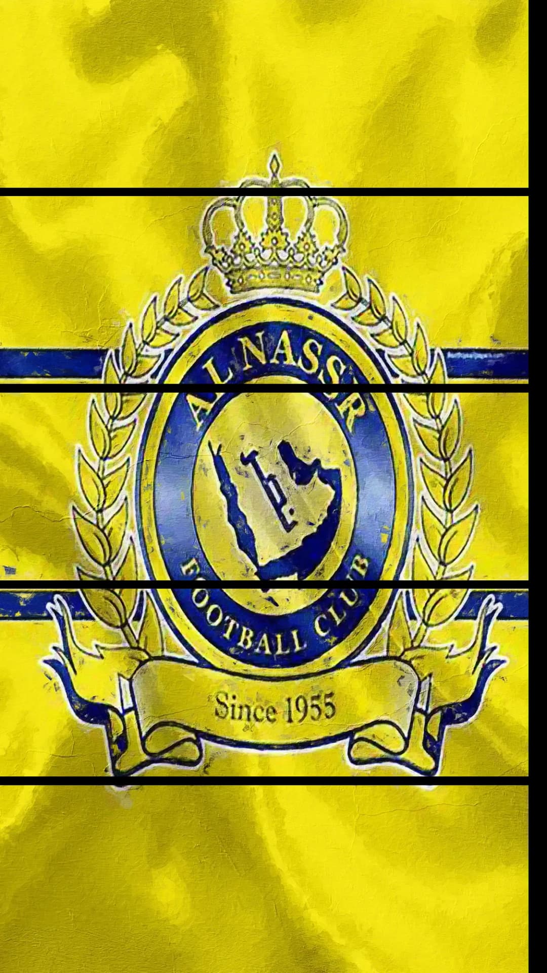 Al Nassr Golden Crest – 5 Panels Straight