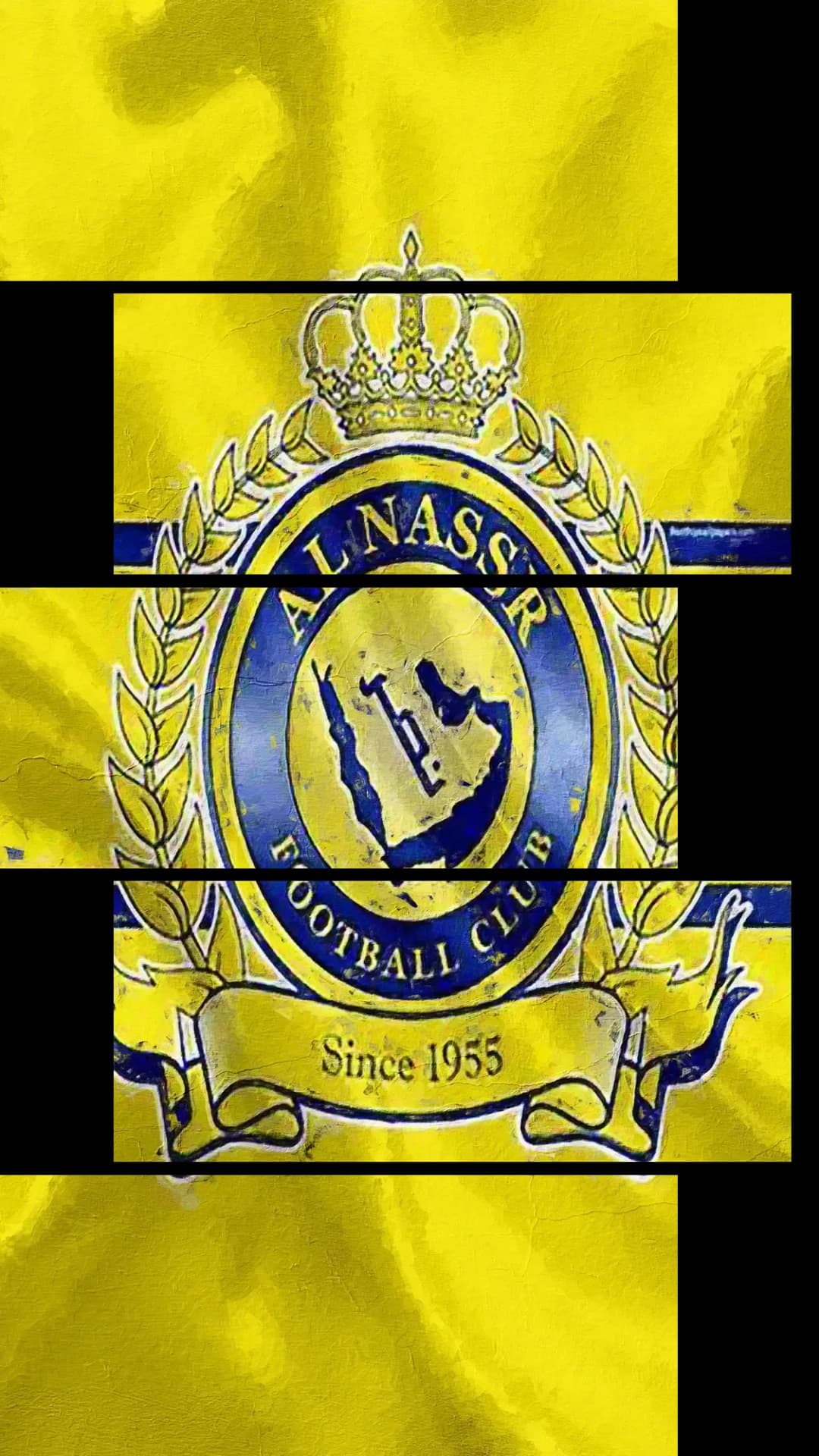 Al Nassr Golden Crest – 5 Panels Up & Down