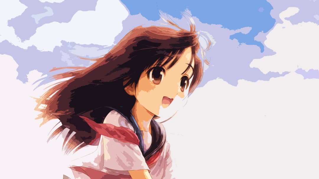 Anime Girl Blue Sky