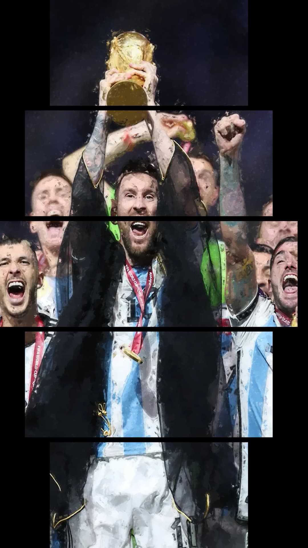 Argentina World Cup Celebration – 5 Panels Hierarchy