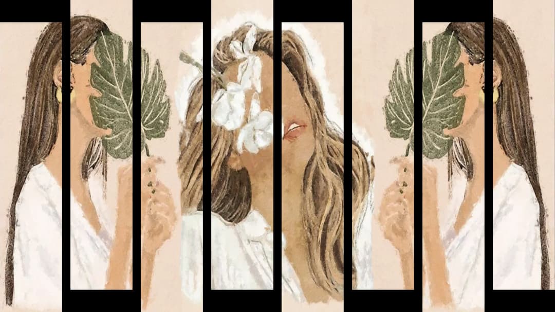 Boho Leaf Women – 8 Panels Up & Down