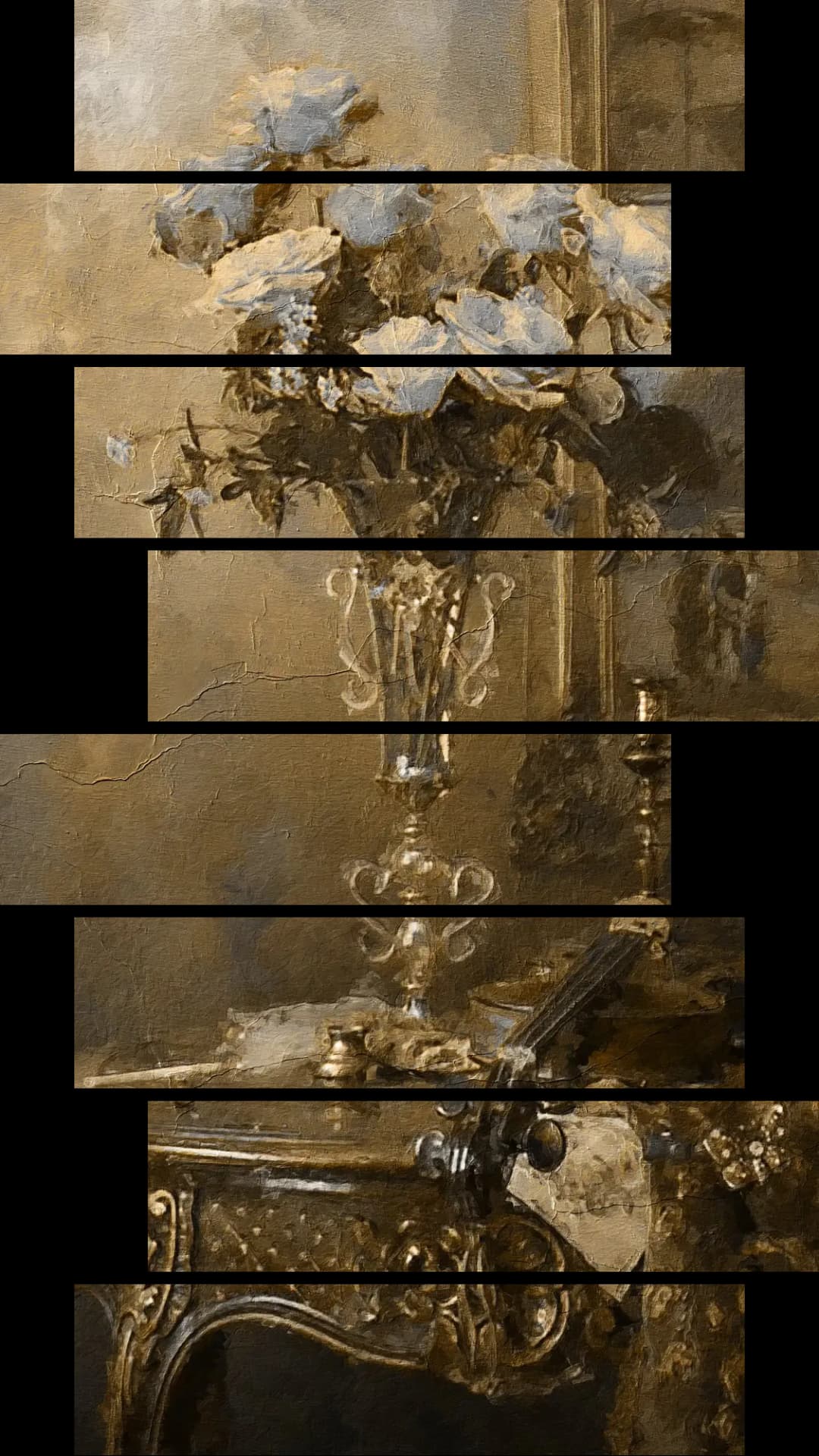 Classic Roses Vase – 8 Panels Hierarchy
