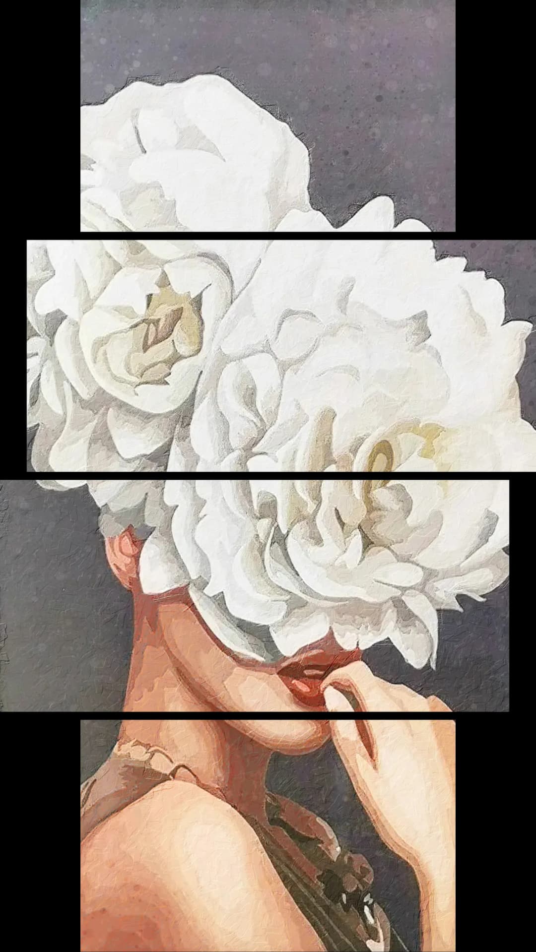 Double Peony Crown – 4 Panels