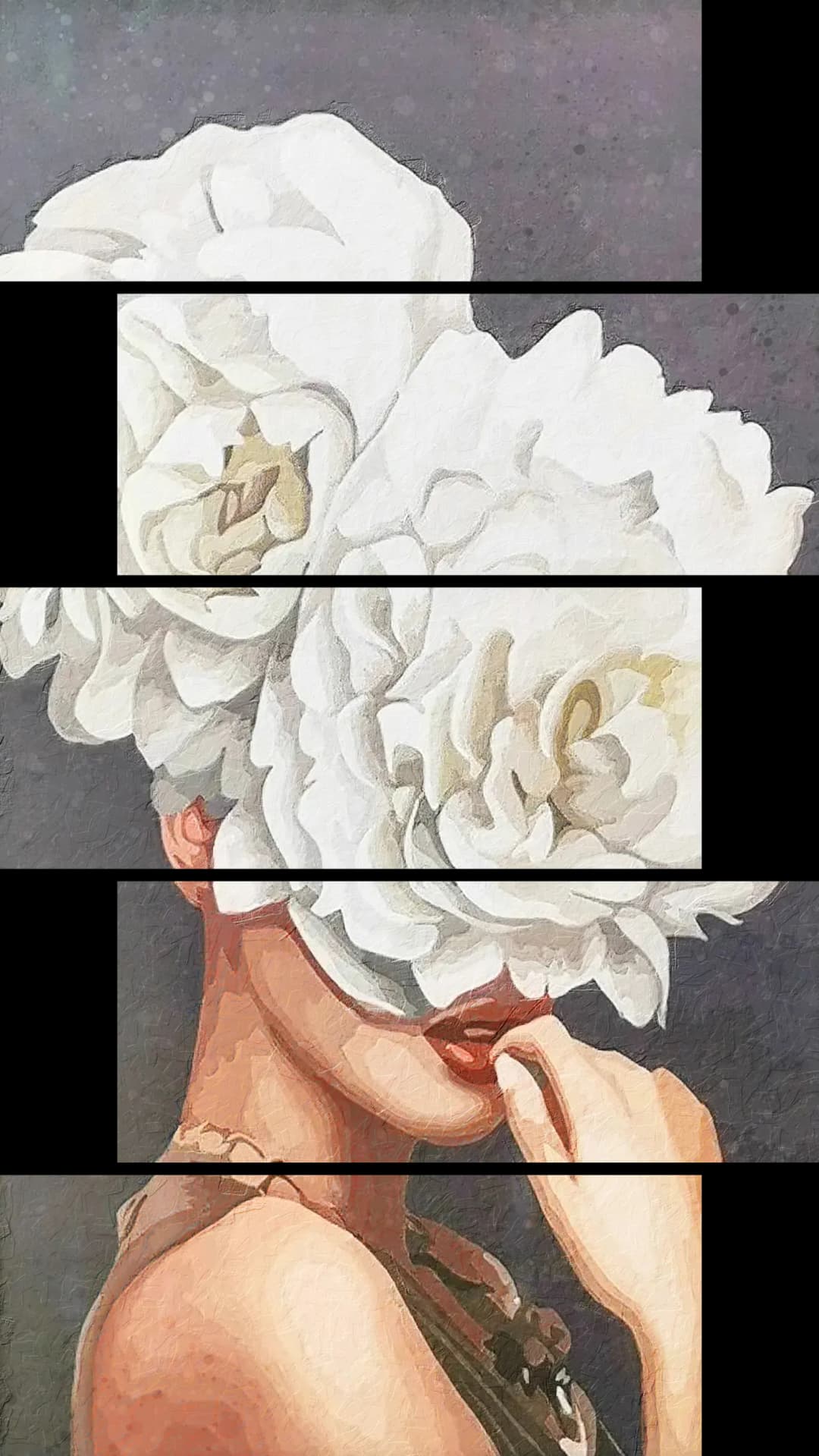 Double Peony Crown – 5 Panels Up & Down