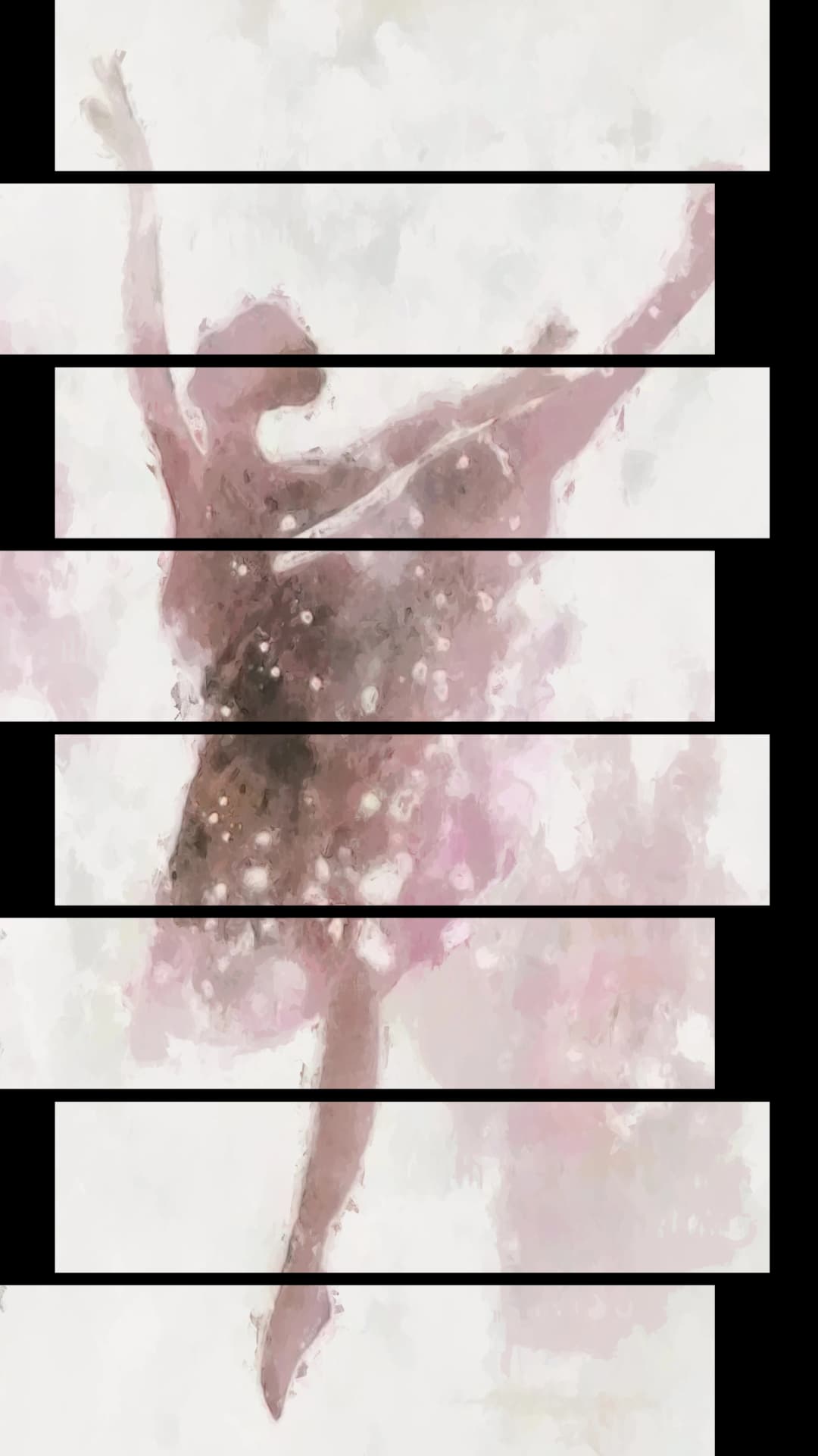 Dreamy Ballerina Pink – 8 Panels Up & Down