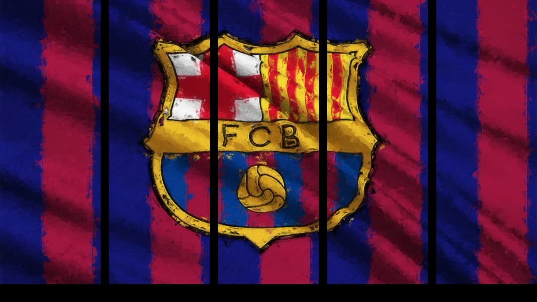 FC Barcelona Club Crest – 5 Panels Straight