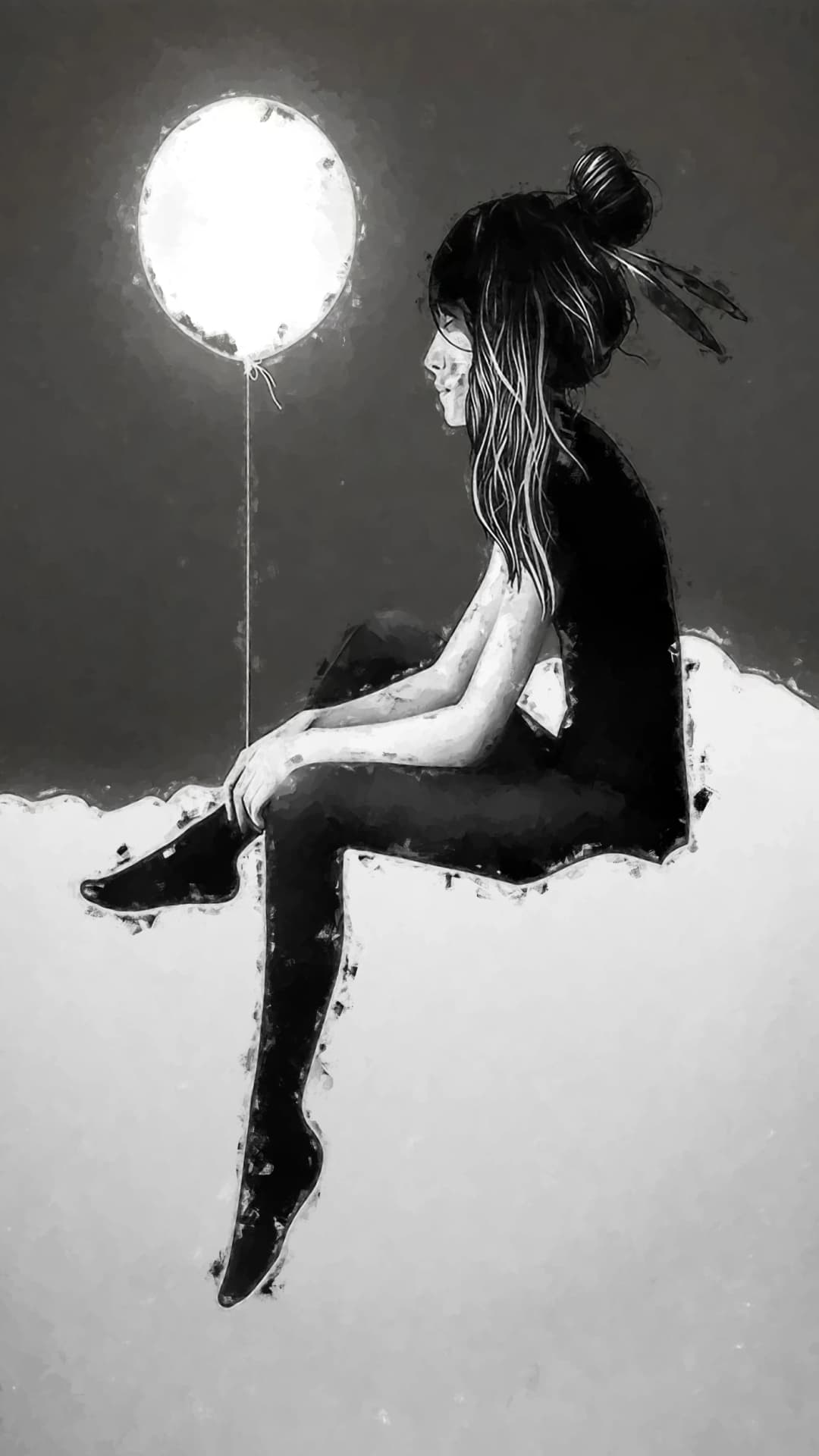 Girl On Cloud Balloon