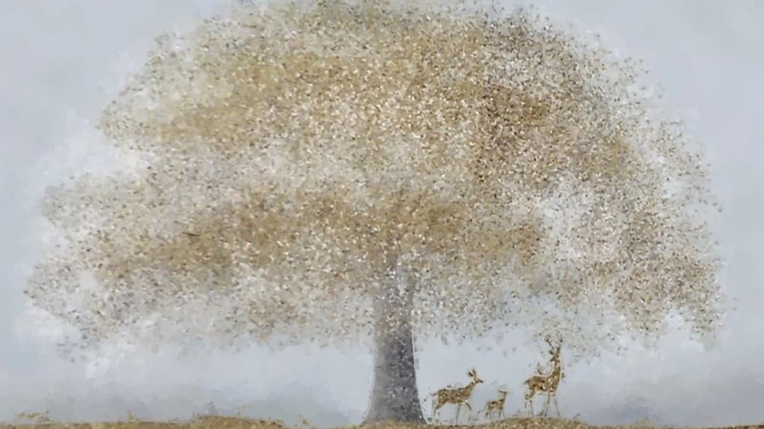 Golden Tree Deer