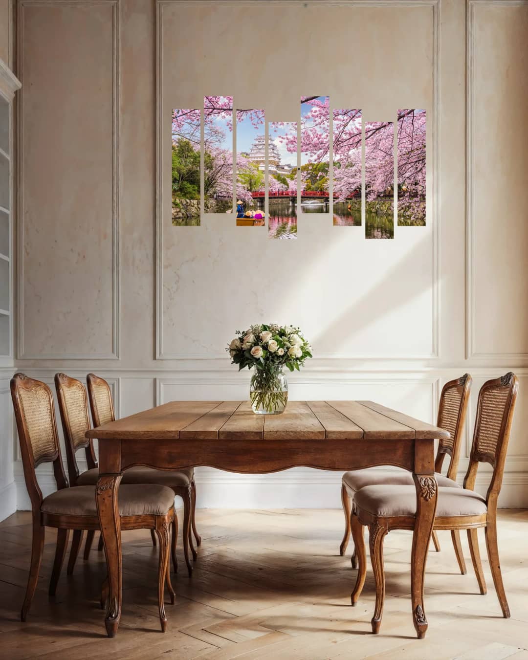 Japanese Cherry Blossom Castle – 8 Panels Hierarchy