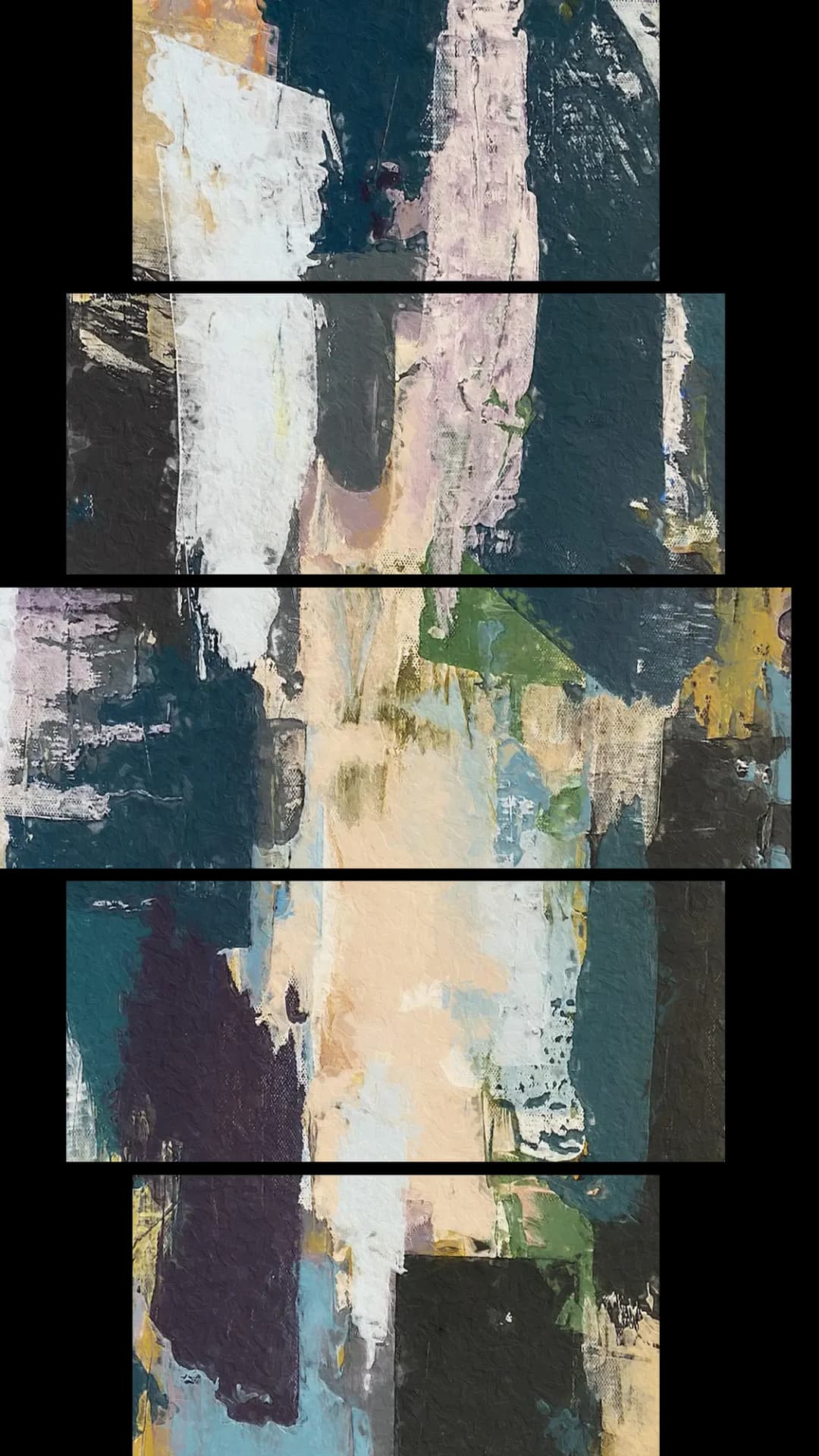 Layered Vertical Strokes – 5 Panels Hierarchy