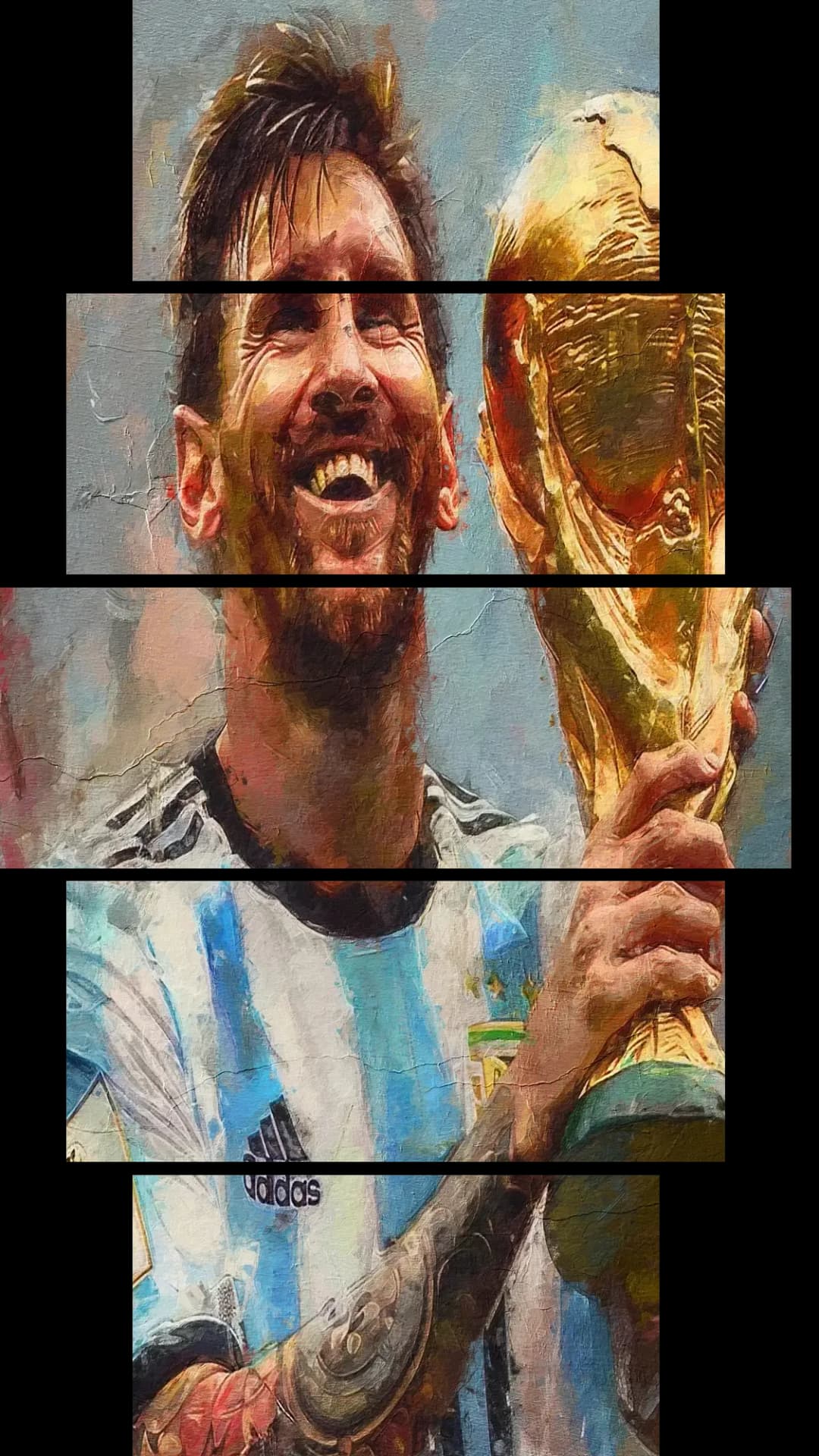 Messi World Cup Trophy – 5 Panels Hierarchy