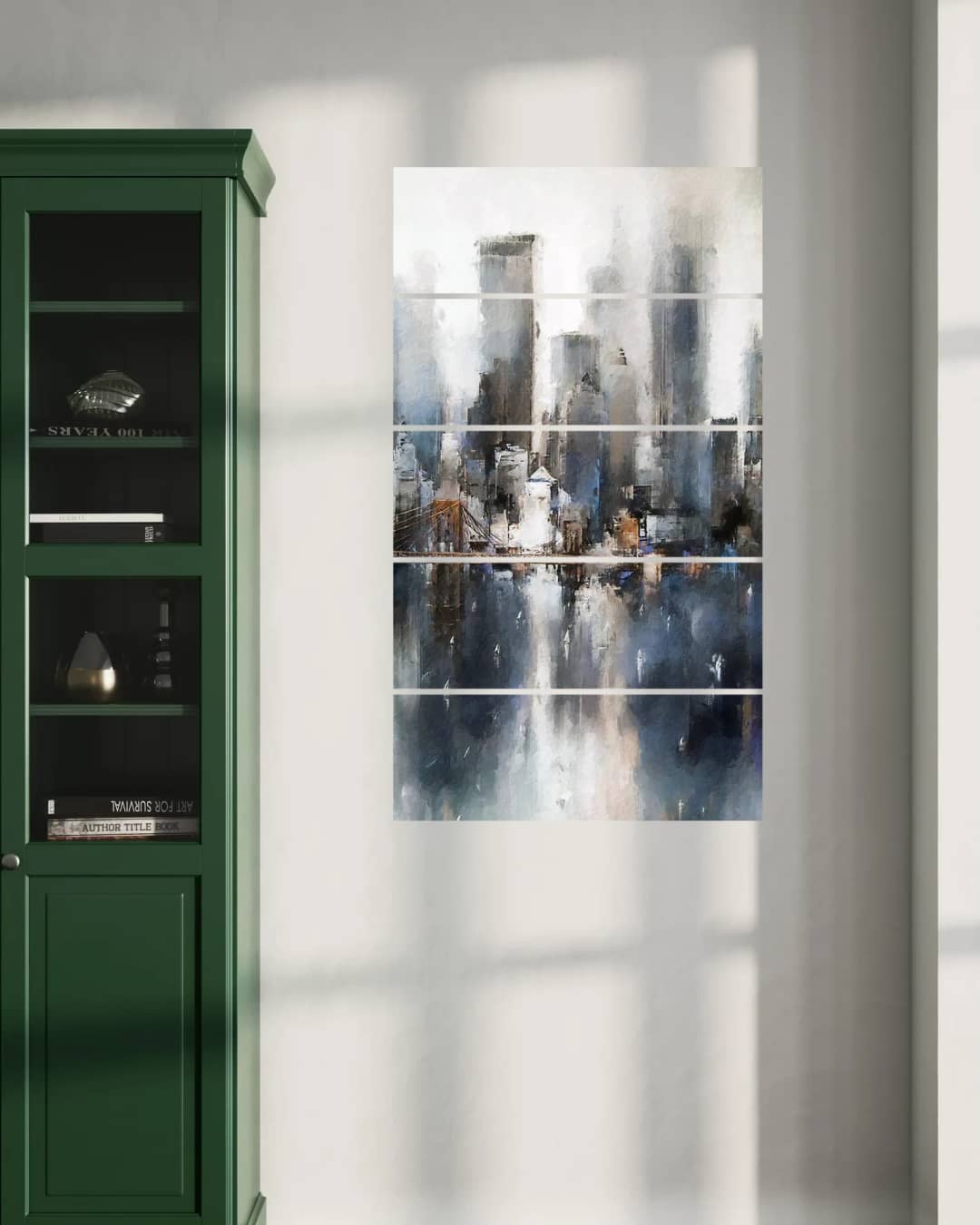 Misty Manhattan Skyline – 5 Panels Straight