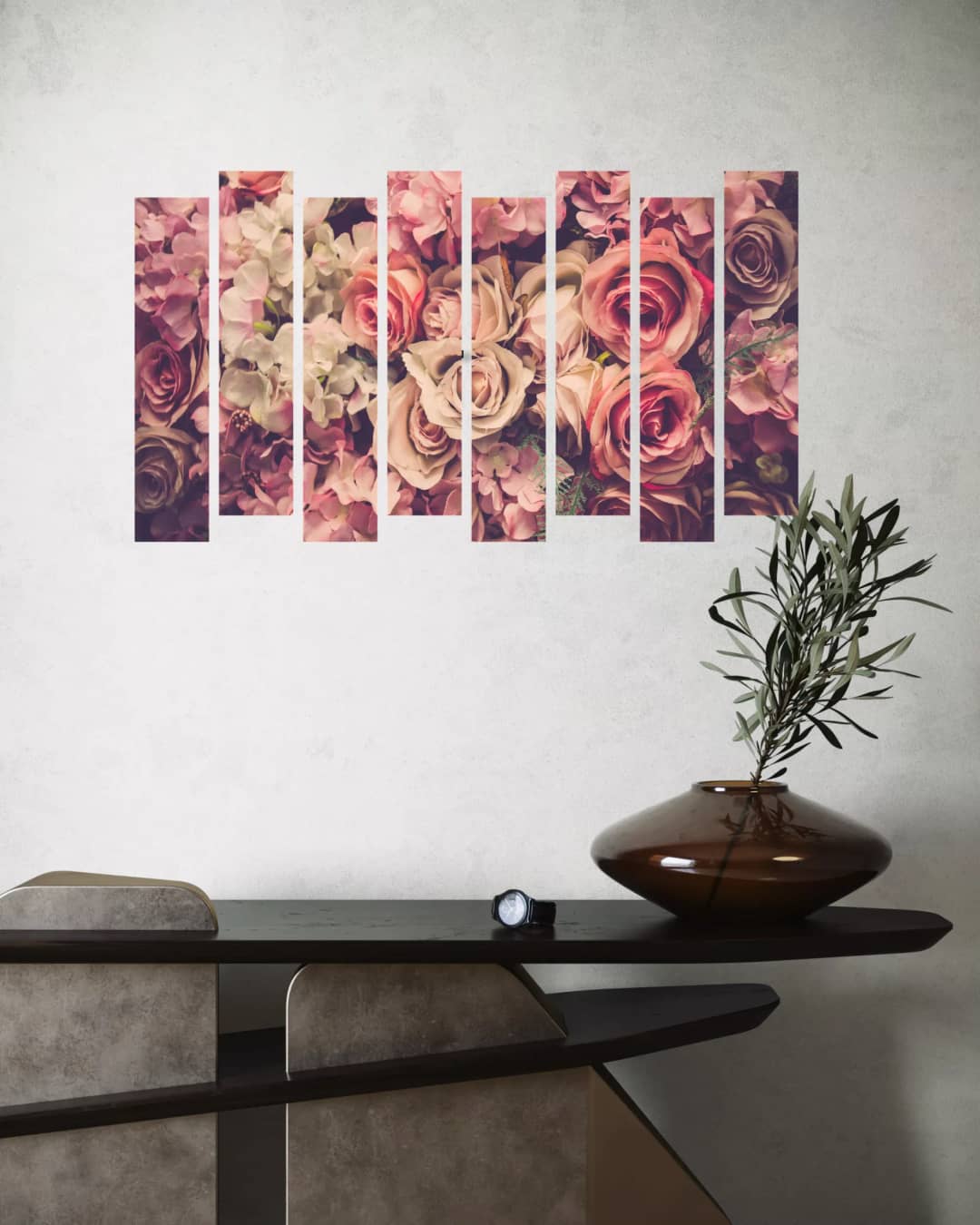 Mixed Rose Bouquet – 8 Panels Up & Down