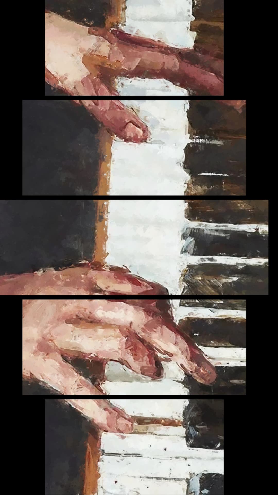 Piano Hands Portrait – 5 Panels Hierarchy