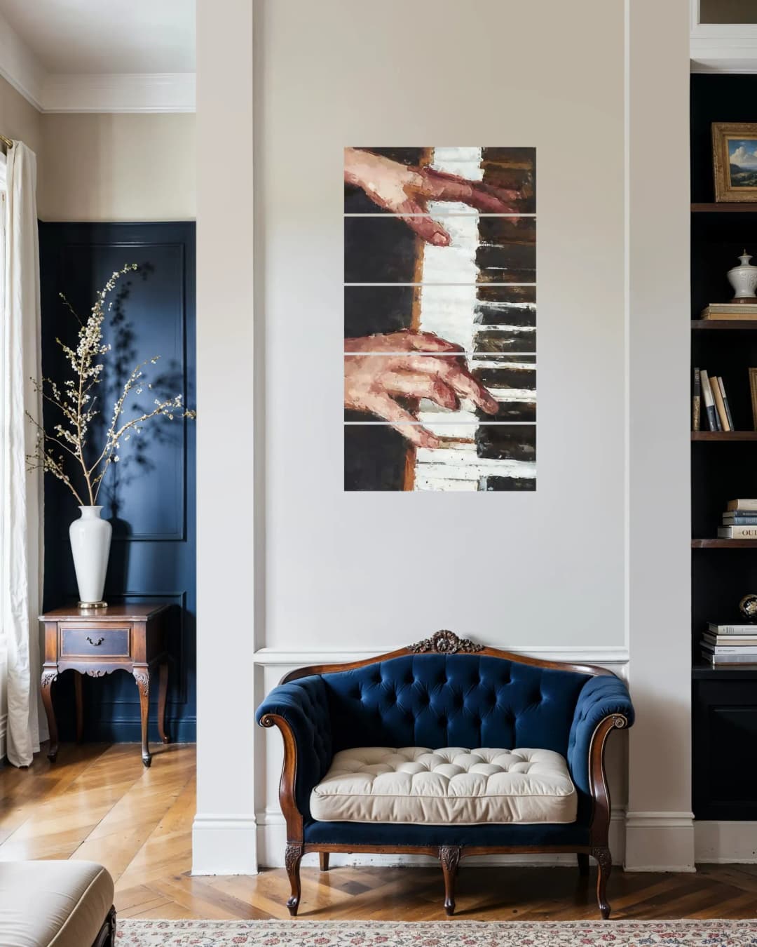 Piano Hands Portrait – 5 Panels Straight