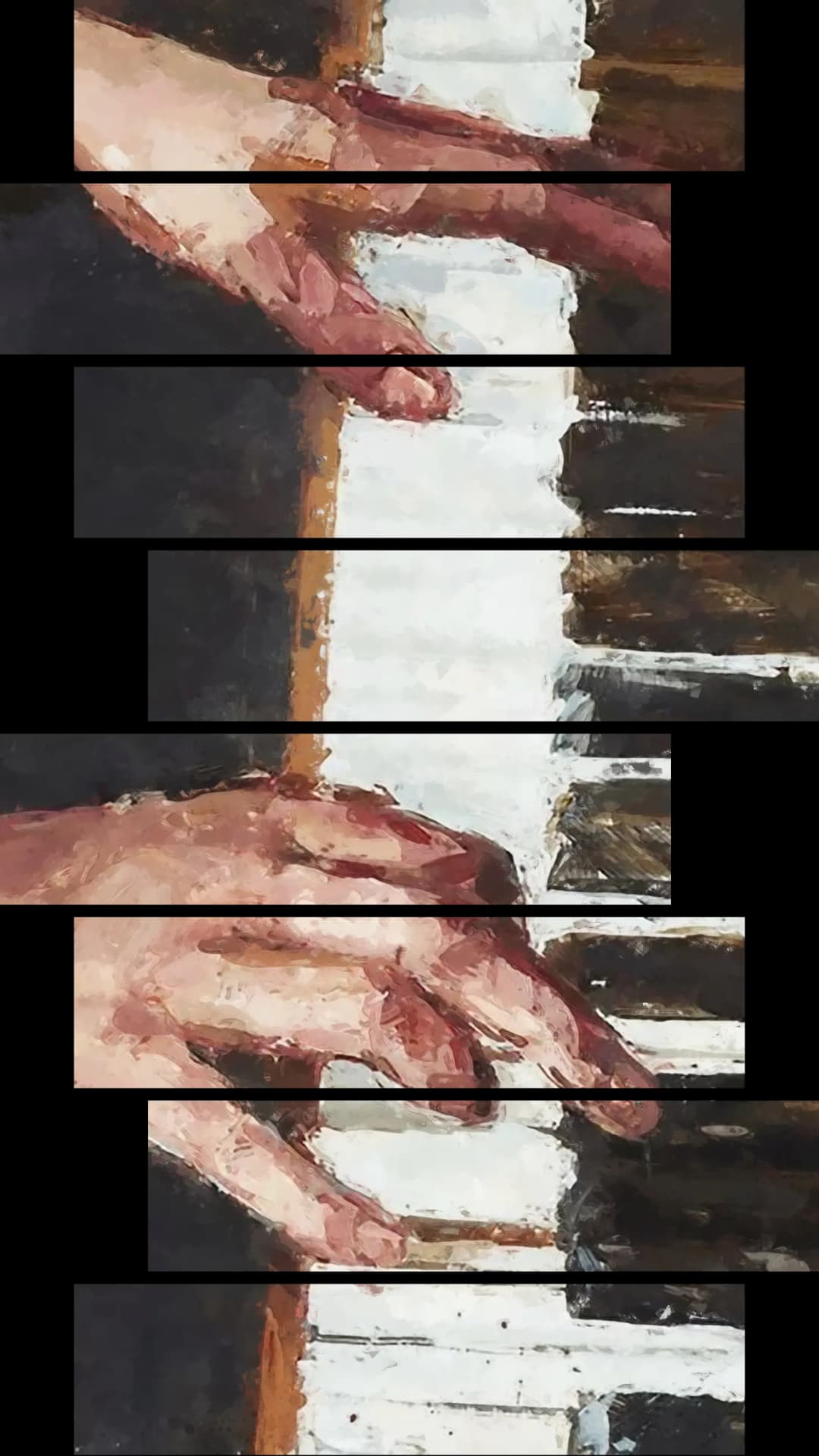 Piano Hands Portrait – 8 Panels Hierarchy