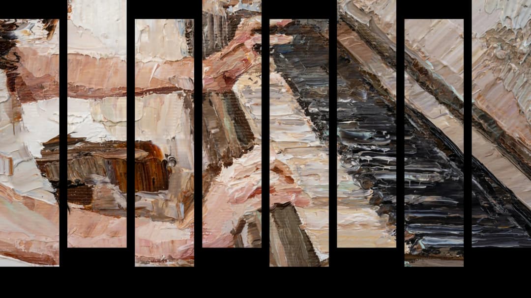 Piano Keys Closeup – 8 Panels Up & Down