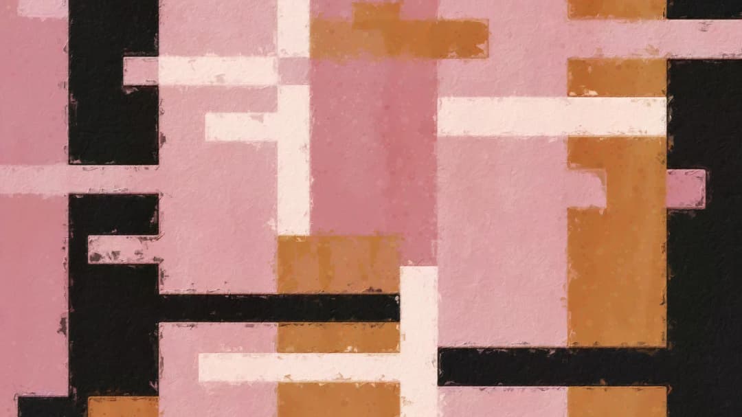 Pink Black Geometric