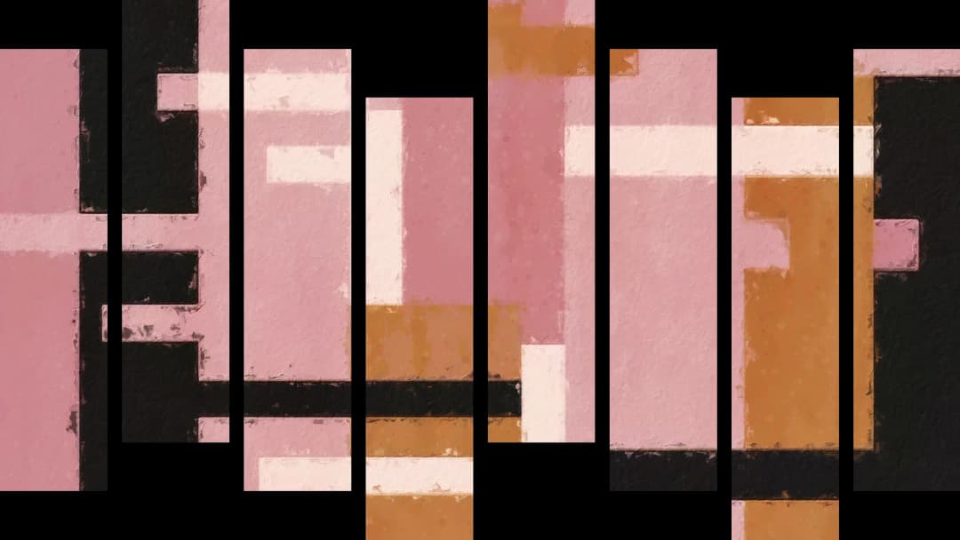 Pink Black Geometric – 8 Panels Hierarchy