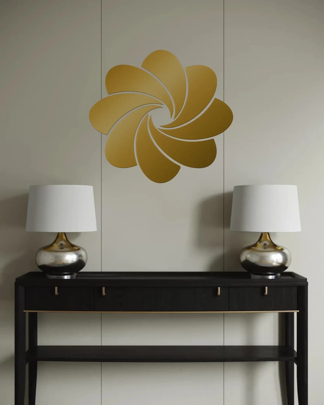 Plumeria Swirl - Gold