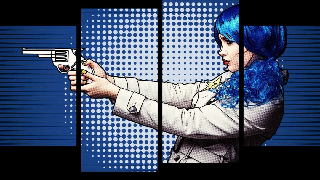 Pop Art Spy Girl – 4 Panels