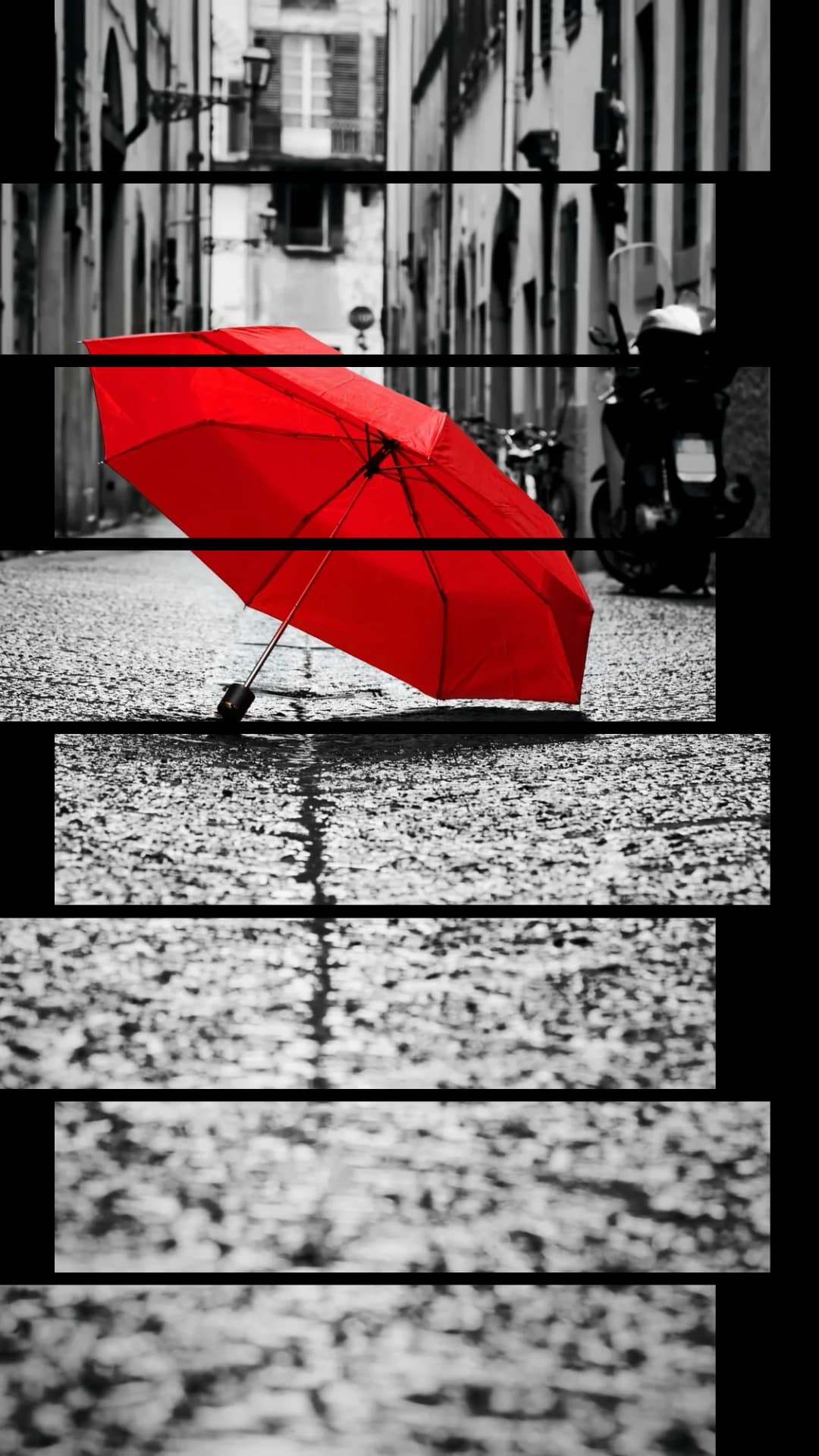 Red Umbrella Street – 8 Panels Up & Down