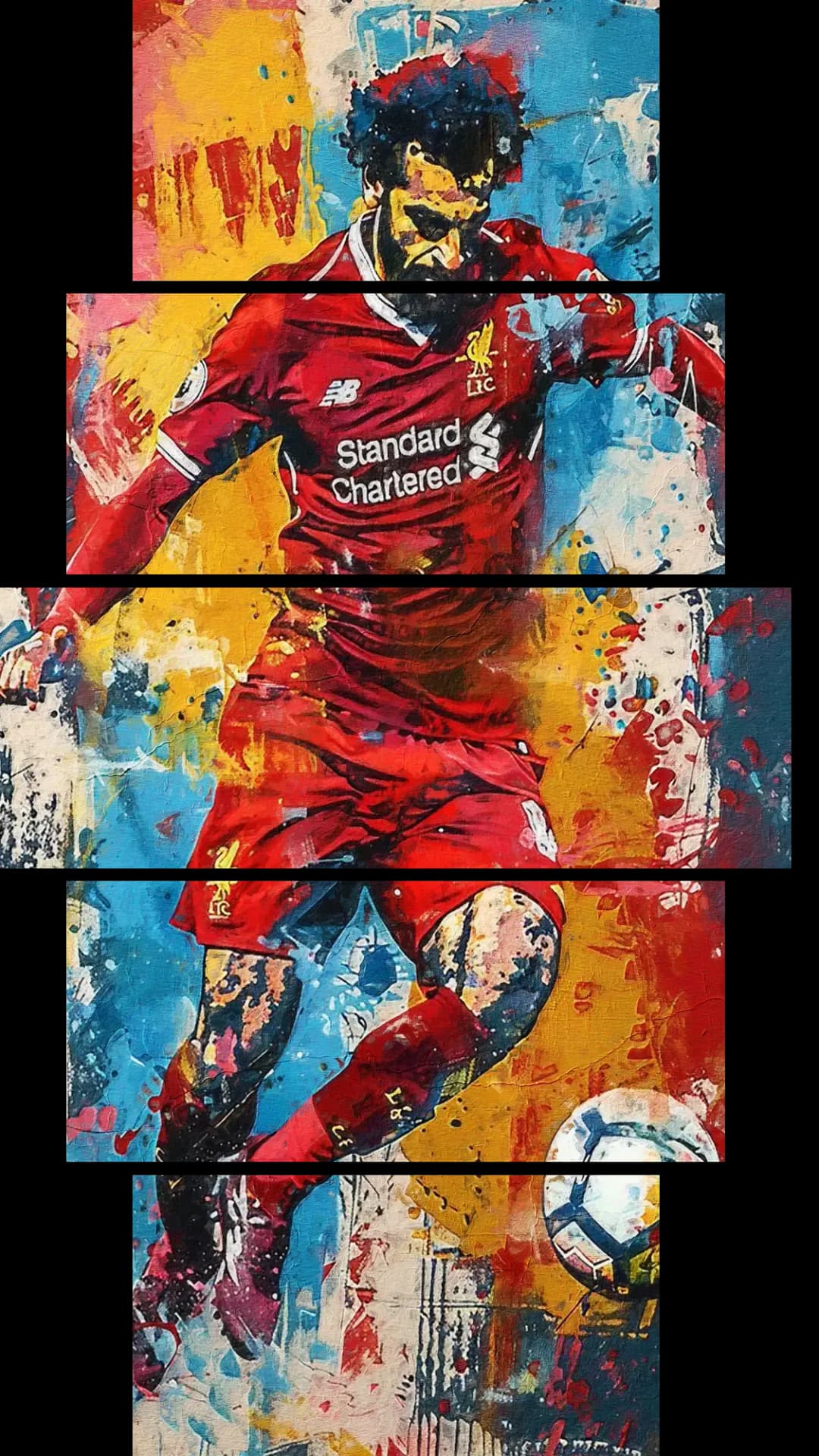 Salah Action Portrait – 5 Panels Hierarchy