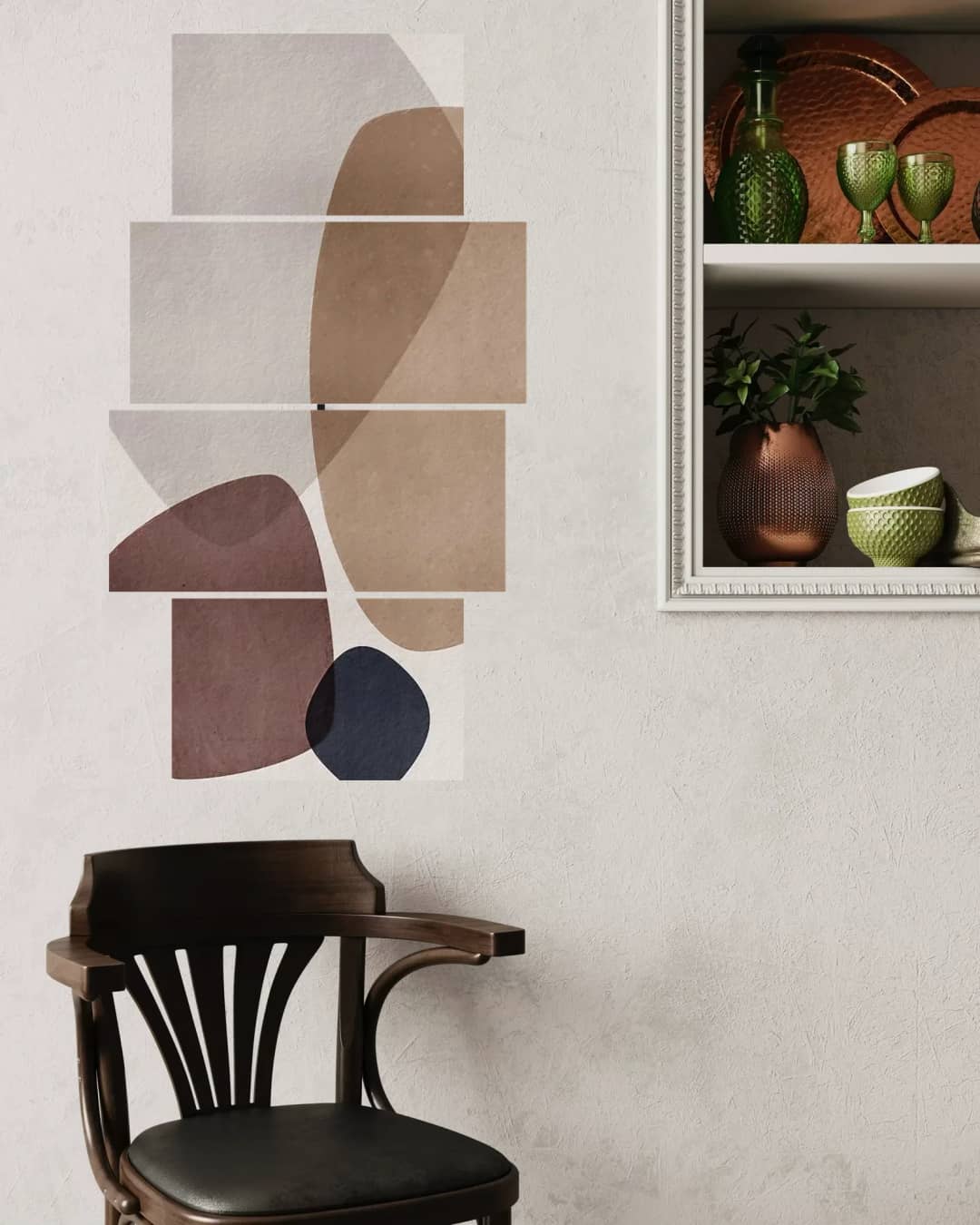 Soft Earth Tones – 4 Panels