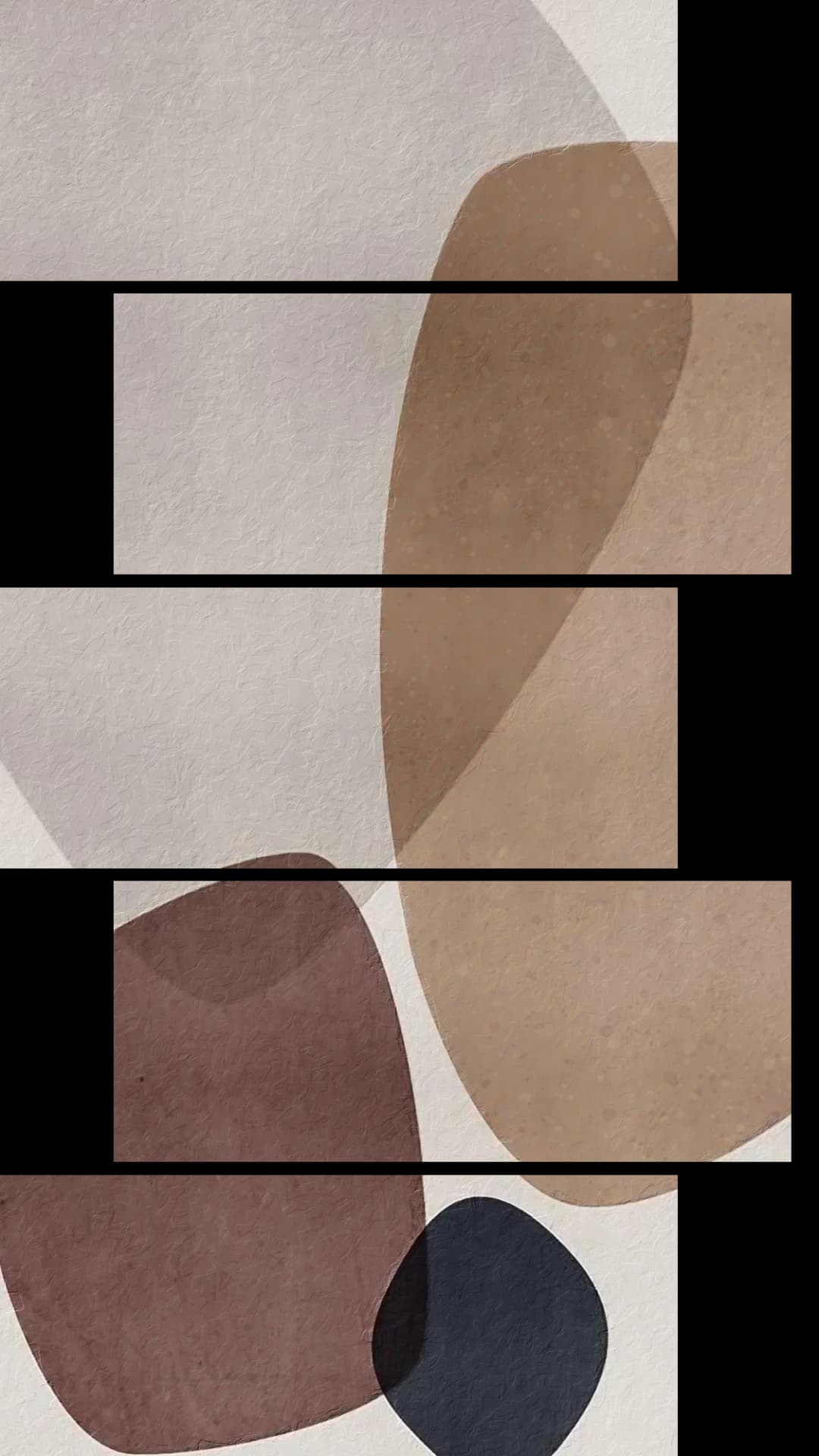 Soft Earth Tones – 5 Panels Up & Down
