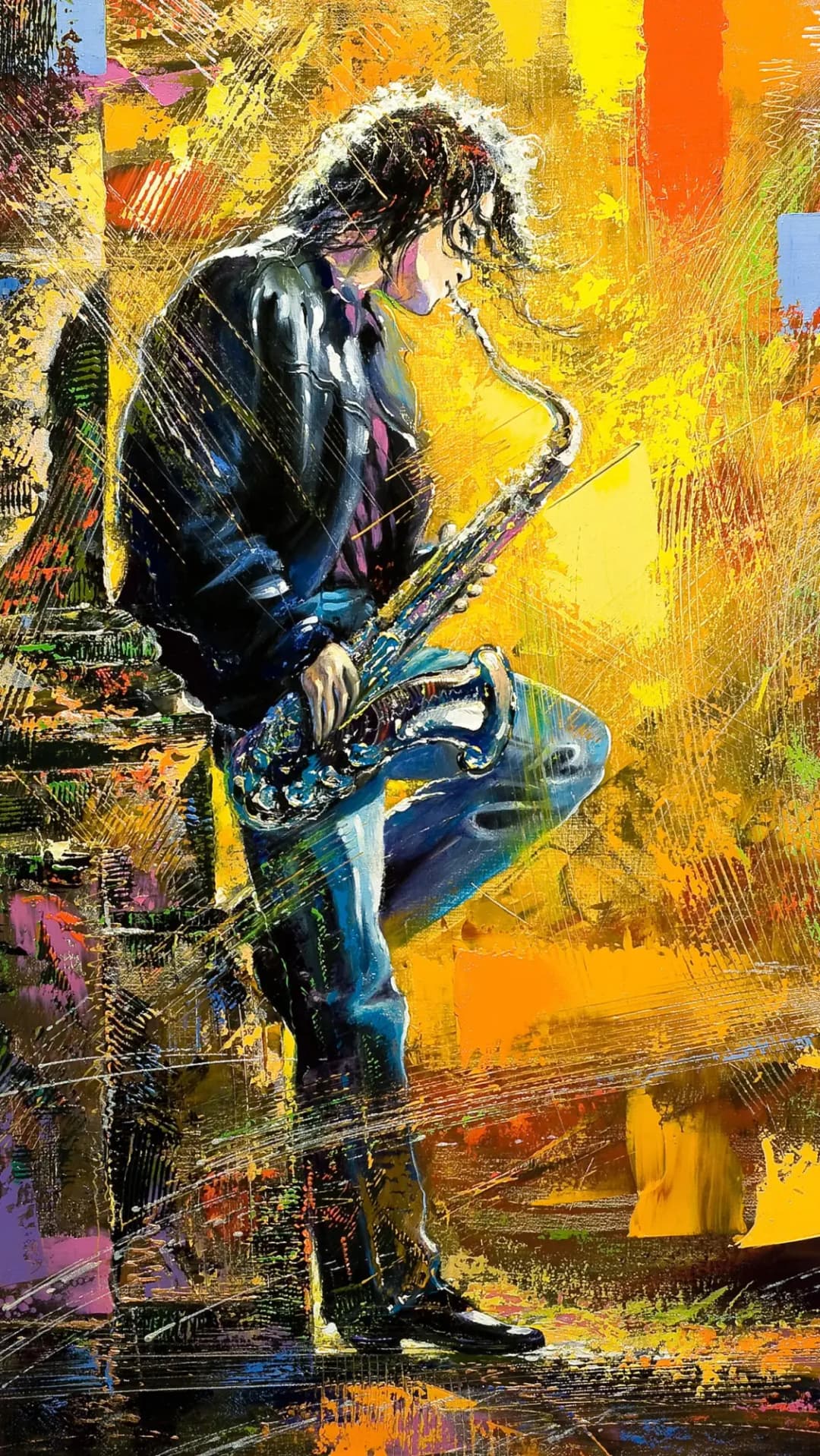 Soulful Saxophone Player