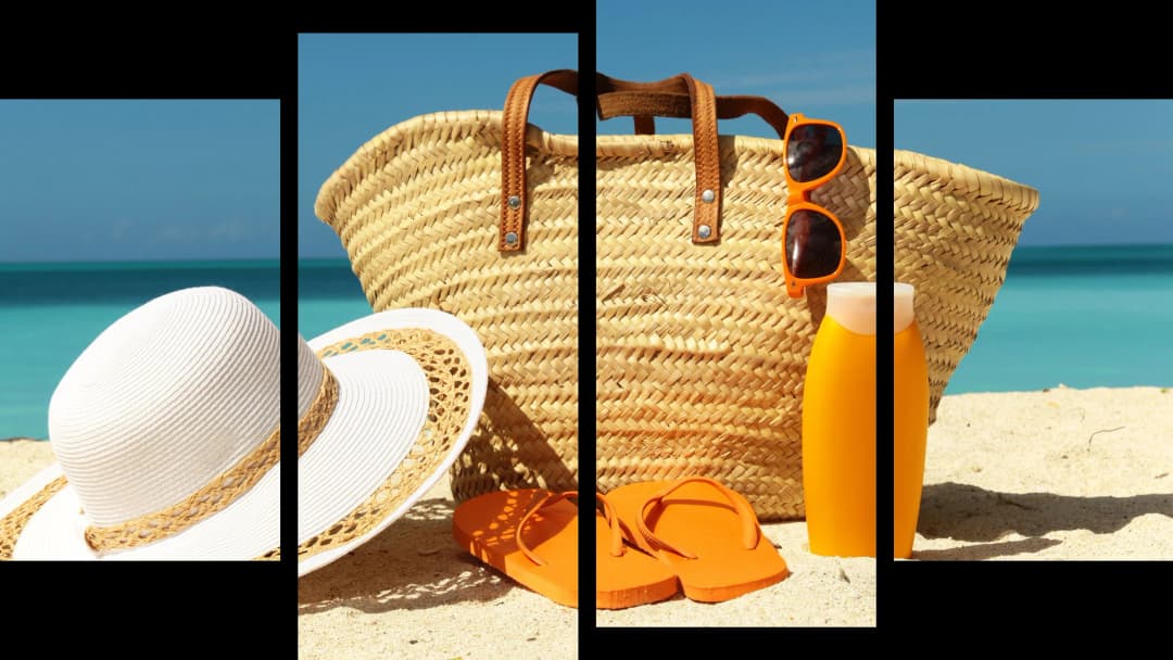 Summer Beach Accessories – 4 Panels