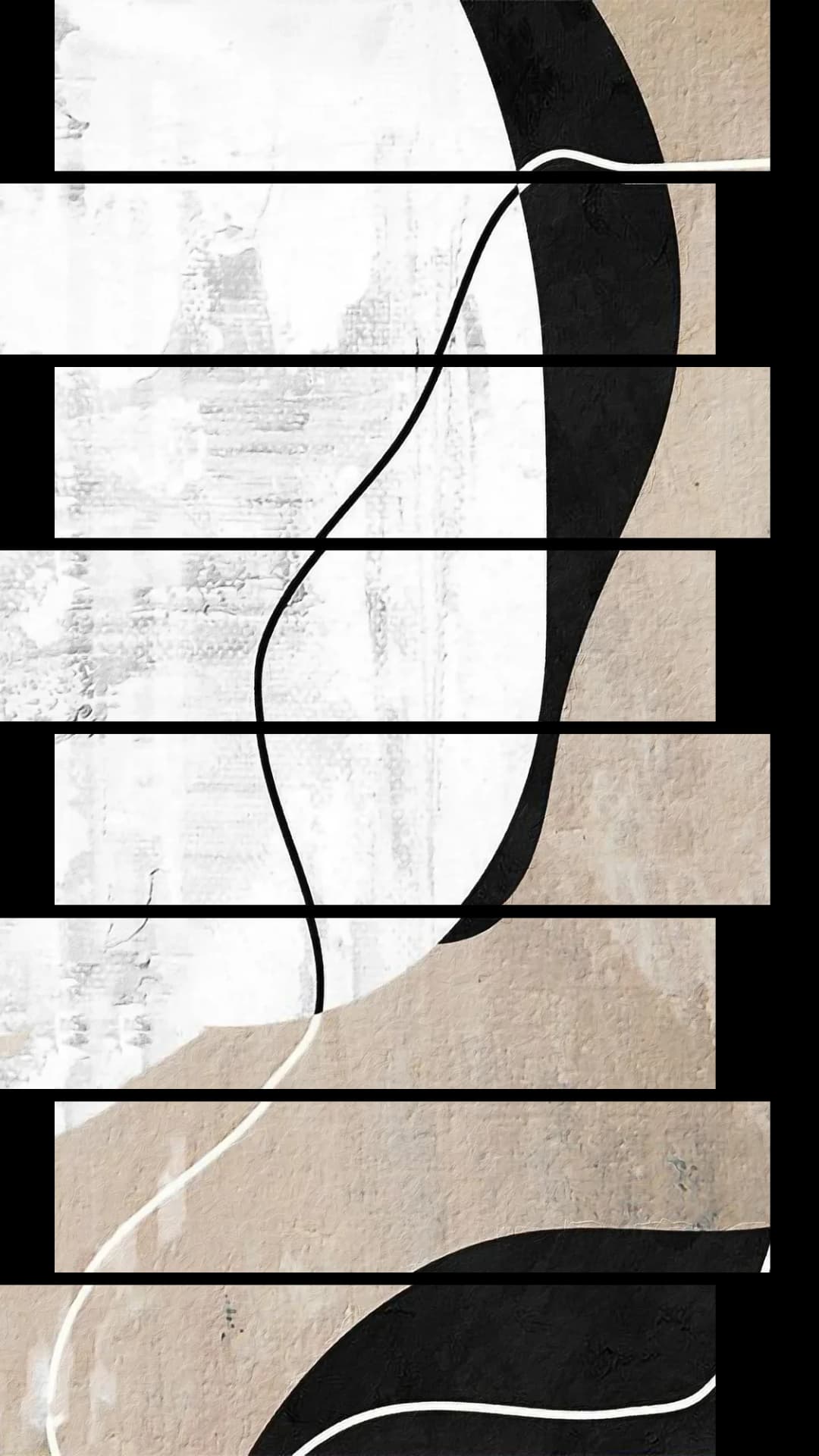 Textured Fluid Shapes – 8 Panels Up & Down