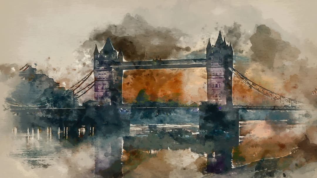 Tower Bridge Autumn Art