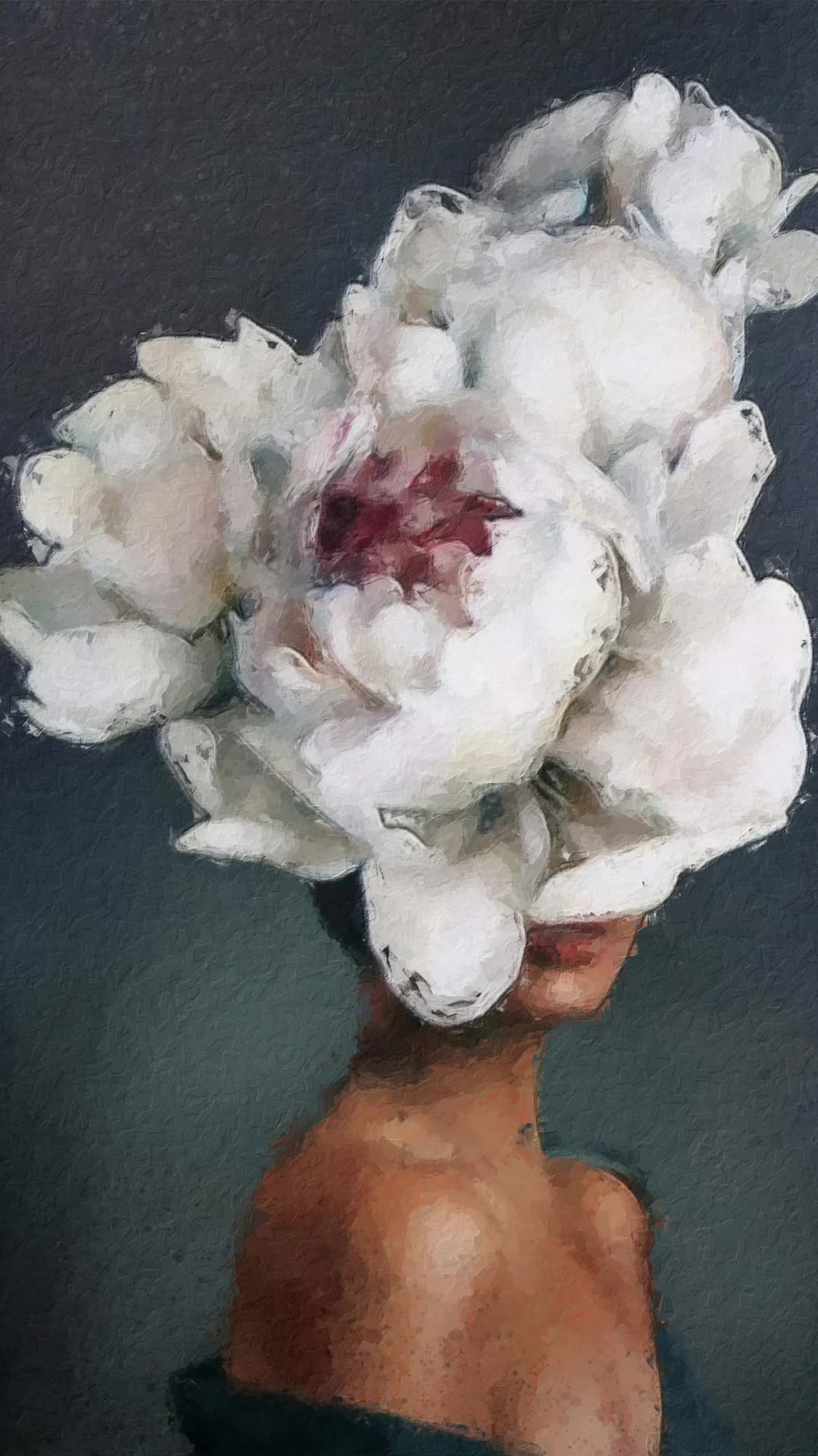 White Peony Head