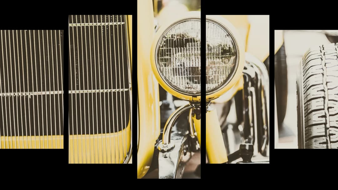 Yellow Car Detail – 5 Panels Hierarchy